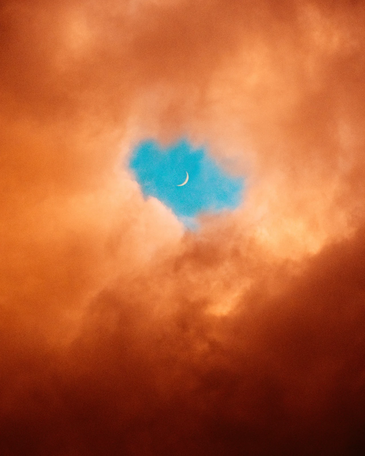 moon clouds — photograph by Hunter Cates
